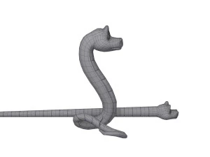 snake cartoon 3D Model