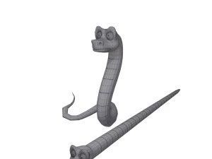 snake cartoon 3D Model