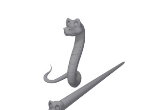 snake cartoon 3D 모델