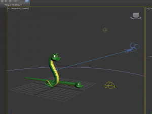 snake cartoon 3D Model