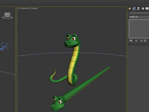 snake cartoon 3D Model
