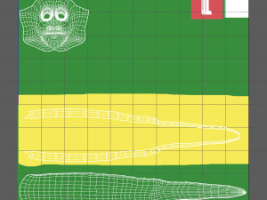 snake cartoon 3D 모델