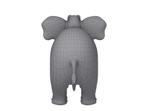 elephant cartoon 02 3D 模型