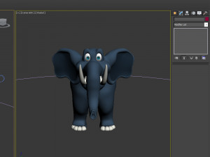 elephant cartoon 02 3D 模型