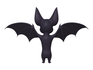 bat cartoon Modello 3D