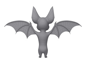 bat cartoon Modello 3D