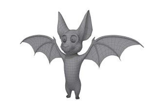 Fledermaus-Cartoon 3D Modell