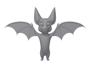 bat cartoon Modello 3D