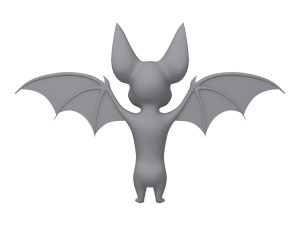 bat cartoon Modello 3D