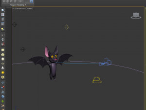 bat cartoon Modello 3D