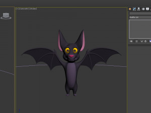 bat cartoon Modello 3D