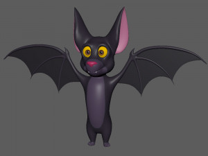 bat cartoon Modello 3D