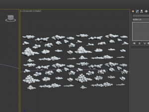 clouds cartoon 02 Modelo 3D