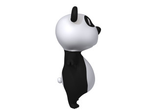 panda cartoon Modelo 3D