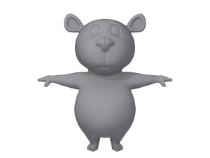 panda cartoon Modelo 3D