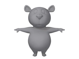 panda cartoon 3D Model