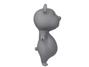 panda cartoon Modelo 3D