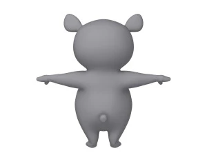 panda cartoon 3D Model