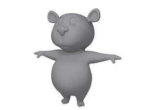 panda cartoon 3D Model