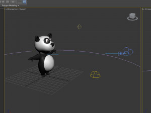 panda cartoon Modelo 3D