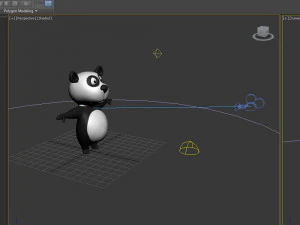 panda cartoon 3D Model