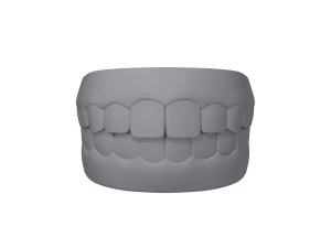 Human mouth teeth cartoon 3D Model
