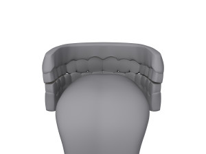 human mouth teeth cartoon 3D Model