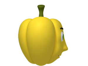 bell pepper cartoon 3D Model
