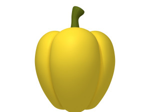 bell pepper cartoon 3D Model