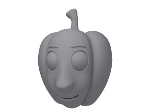 bell pepper cartoon 3D Model