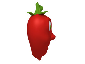 chili pepper cartoon 3D Модель