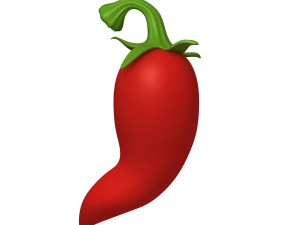 chili pepper cartoon 3D Модель