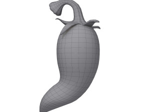 chili pepper cartoon 3D Модель