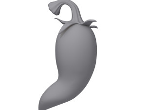 chili pepper cartoon 3D Модель