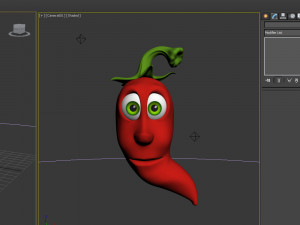 chili pepper cartoon 3D Модель