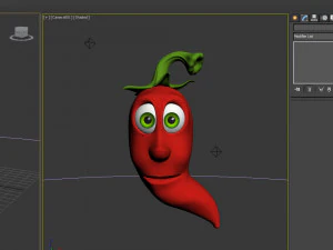 cartone animato di peperoncino Modello 3D