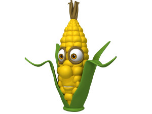 corn cartoon 3D 모델