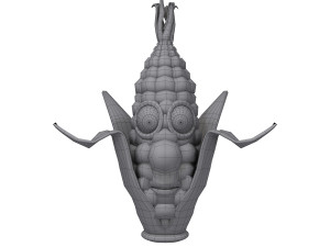 corn cartoon 3D 모델
