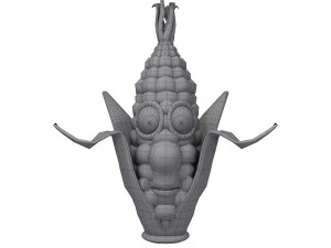 corn cartoon 3D Model