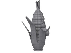 corn cartoon 3D Model