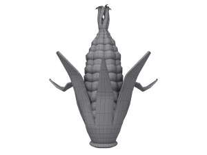 corn cartoon 3D Model