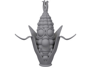 corn cartoon 3D 모델
