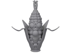 corn cartoon 3D Model