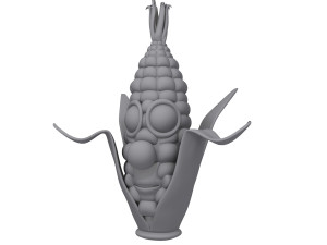corn cartoon 3D 모델