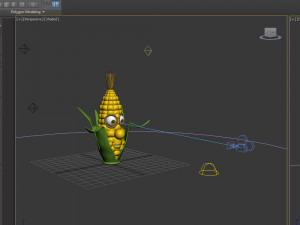 corn cartoon 3D 모델