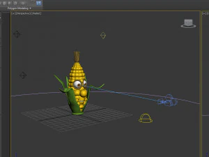 corn cartoon 3D Model