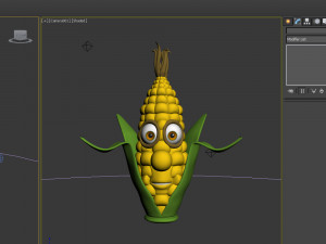 corn cartoon 3D 모델