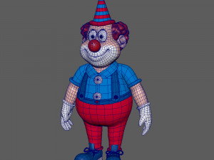 clown cartoon 3D Model