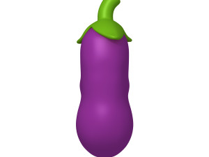 eggplant cartoon Modello 3D