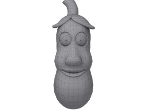 eggplant cartoon Modello 3D
